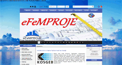 Desktop Screenshot of efemproje.com